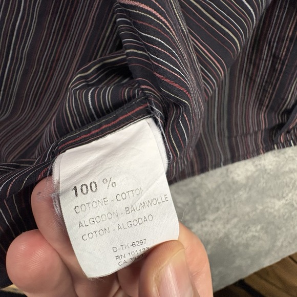 Ermenegildo Zegna Men's L Multicolor Striped LS SEE DESCRIPTION - Picture 6 of 16